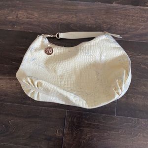 Stuart Weizmann Croc Shoulder Bag (some blemishes)